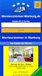 Mobile Screenshot of monteurzimmer-marburg.de